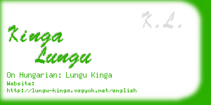 kinga lungu business card